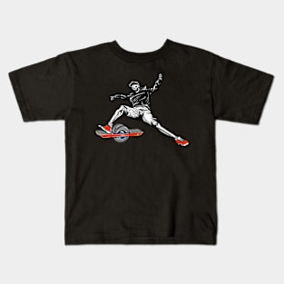 onewheel electric skateboard float life - skeleton onewheel Kids T-Shirt